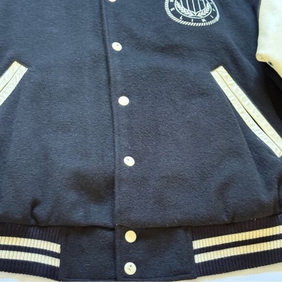 Vintage The Limited Unisex Varsity Jacket Leather Size M/L International Style - Picture 3 of 15